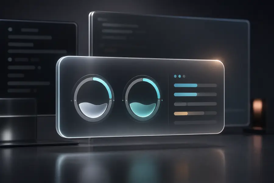 Visual concept for Desktop Usage Meter